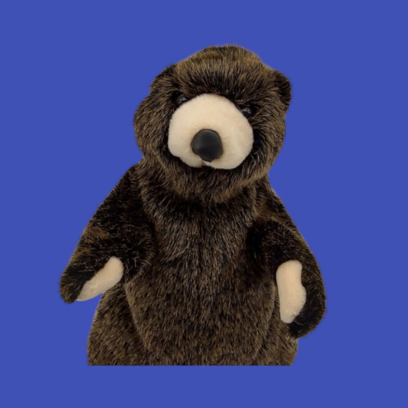 Vintage Folkmanis Grizzly Bear Plush Toy Hand Puppet (Use as a Golf Club Cover) - Picture 2 of 9